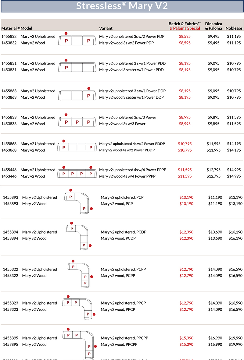 Stressless Mary Sofa Loveseat Chair Sectional Pricing